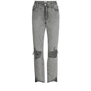 Frame Womens Le Garcon Ripped Cuff Step Hem Nonstretch Jeans 29